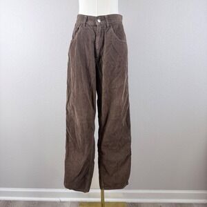 St Johns Bay Mens Brown Corduroy Pants Relaxed Straight Leg 32x32 Cotton Fall